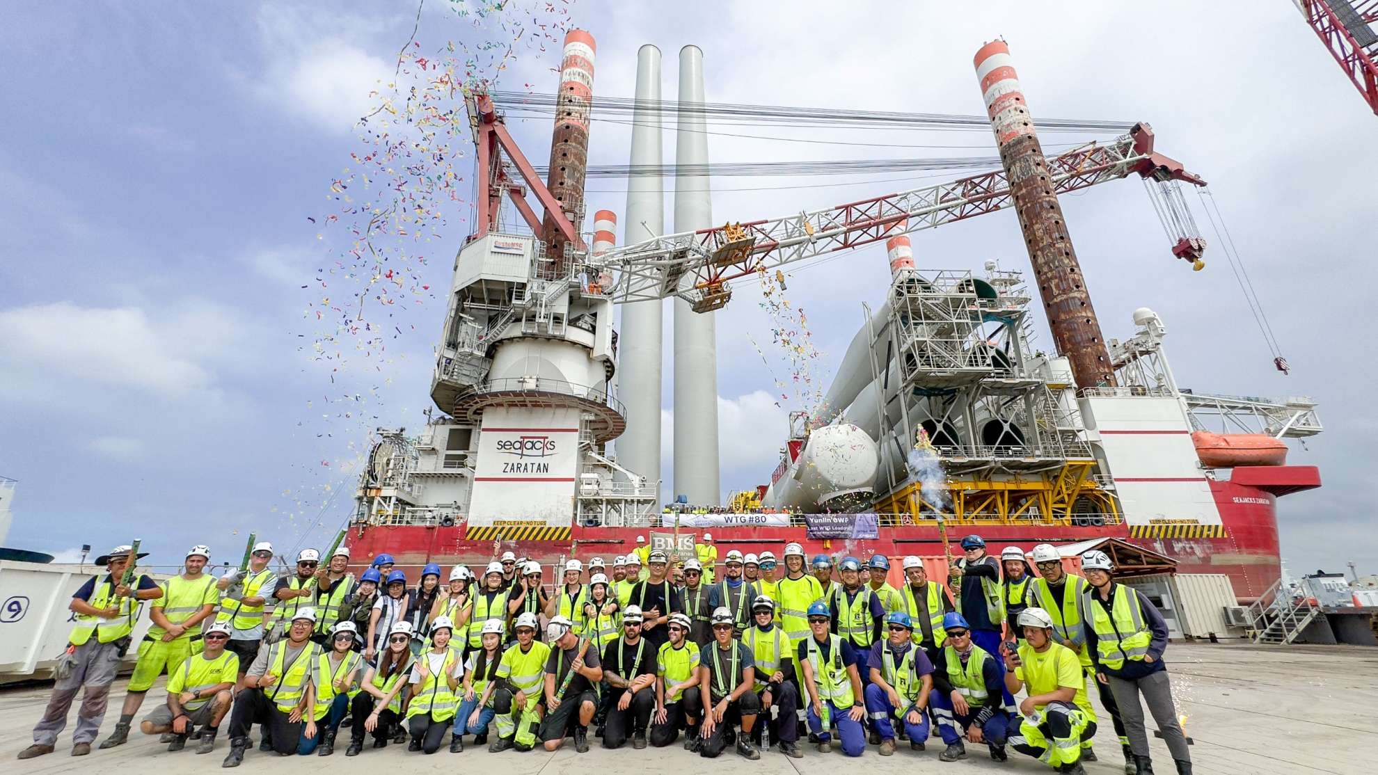 恭賀天豐新能源 ! 雲林離岸風場2024年工程重大進展 – 全數80座風機安裝完成！